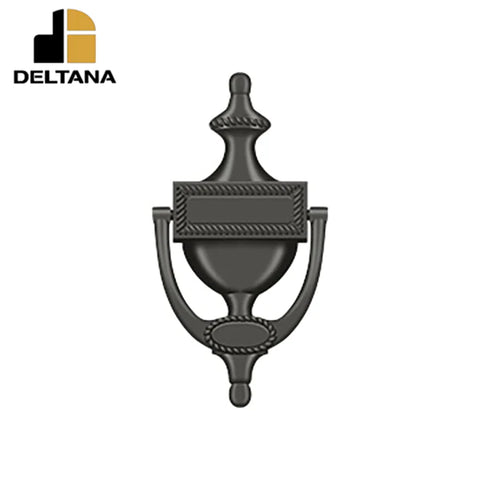 Deltana - Door Knocker - Victorian Rope - 4-7/8" Center To Center - Optional Finish Deltana - Door Knocker - Victorian Rope - 4-7/8" Center To Center - Optional Finish