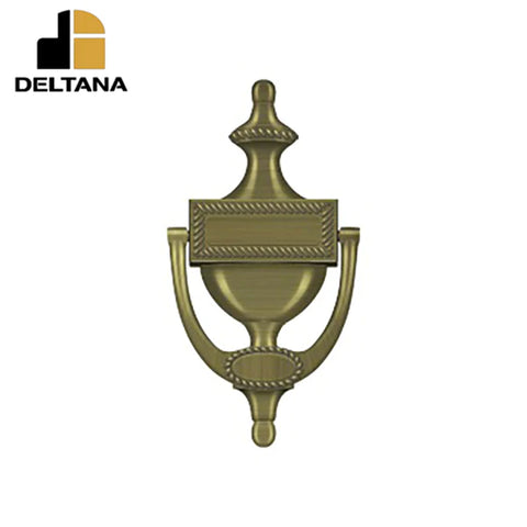 Deltana - Door Knocker - Victorian Rope - 4-7/8" Center To Center - Optional Finish Deltana - Door Knocker - Victorian Rope - 4-7/8" Center To Center - Optional Finish