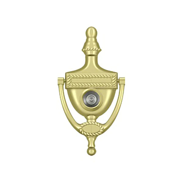 Deltana - Door Knocker-Viewer - Victorian Rope - 3-7/8" Center To Center - 180 Degree View Range - Optional Finish