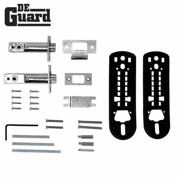 Premium Mechanical Keypad Keyless Lever Lock - EZ Code Change - Satin Chrome - UHS Hardware Premium Mechanical Keypad Keyless Lever Lock - EZ Code Change - Satin Chrome - UHS Hardware