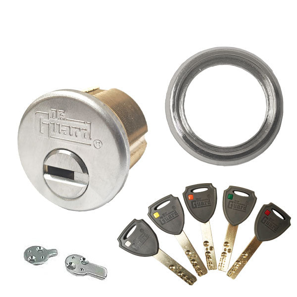High Security - RIM/Mortise Cylinder - 1-1/4"- 206 Keyway - US26D - Satin Chrome - UHS Hardware High Security - RIM/Mortise Cylinder - 1-1/4"- 206 Keyway - US26D - Satin Chrome - UHS Hardware