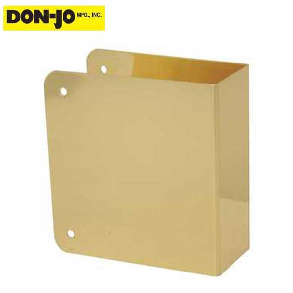 Don-Jo - 80 CW - Wrap Around Blank - 605 - Polished Brass - UHS Hardware Don-Jo - 80 CW - Wrap Around Blank - 605 - Polished Brass - UHS Hardware