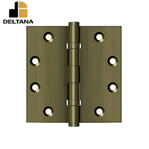 Deltana - 4-1/2" x 4-1/2" Square Hinges - Ball Bearing - 0.134 Thickness - Optional Finish Deltana - 4-1/2" x 4-1/2" Square Hinges - Ball Bearing - 0.134 Thickness - Optional Finish