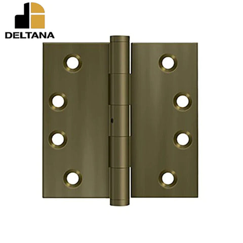 Deltana - 4" x 4" Square Hinge - NRP - Solid Brass - US10AN Deltana - 4" x 4" Square Hinge - NRP - Solid Brass - US10AN