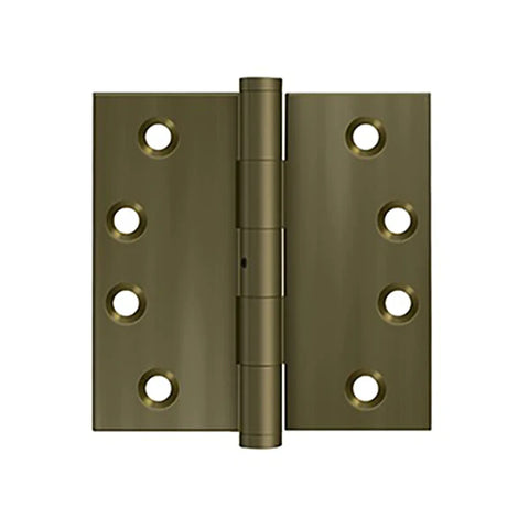 Deltana - 4" x 4" Square Hinge - NRP - Solid Brass - US10AN Deltana - 4" x 4" Square Hinge - NRP - Solid Brass - US10AN