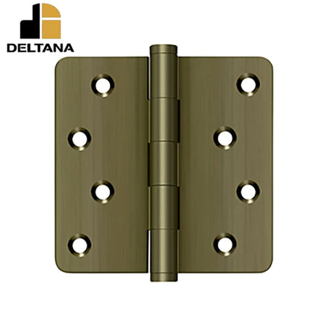 Deltana - 4" x 4" x 1/4" Radius Hinge - Zig-Zag - 0.085 Thickness - Optional Finish Deltana - 4" x 4" x 1/4" Radius Hinge - Zig-Zag - 0.085 Thickness - Optional Finish