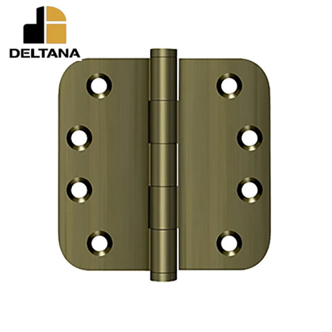 Deltana - 4" x 4" x 5/8" Radius Hinge - 0.129 Thickness - Optional Finish Deltana - 4" x 4" x 5/8" Radius Hinge - 0.129 Thickness - Optional Finish