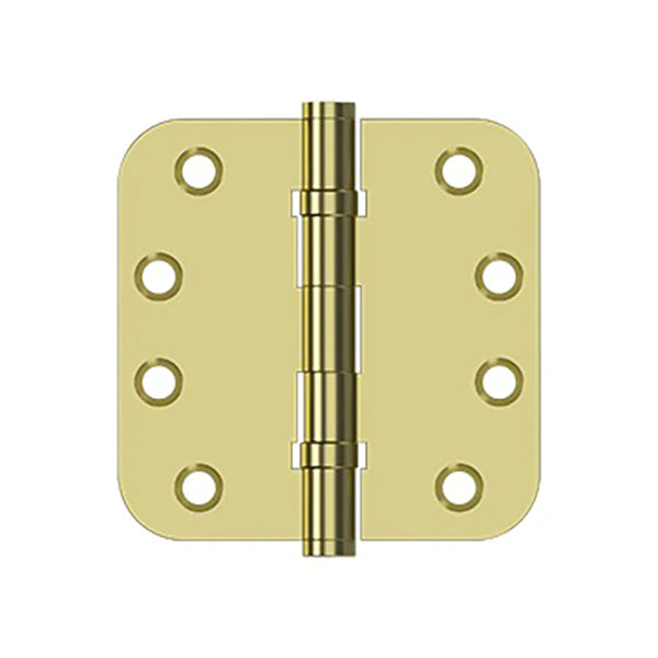 Deltana - 4" x 4" x 5/8" Radius Hinge - Ball Bearing - 0.129 Thickness - Optional Finish