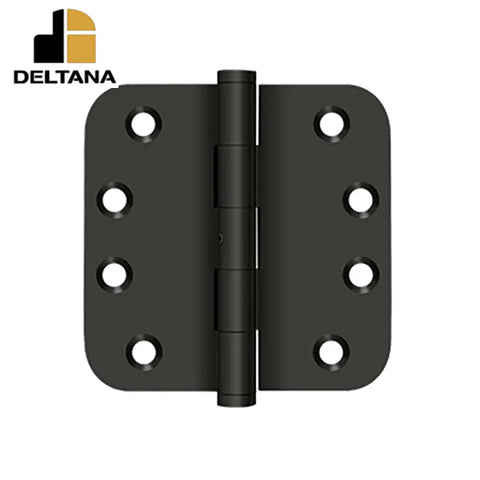 Deltana - 4" x 4" x 5/8" Radius Hinge - 0.129 Thickness - Optional Finish Deltana - 4" x 4" x 5/8" Radius Hinge - 0.129 Thickness - Optional Finish