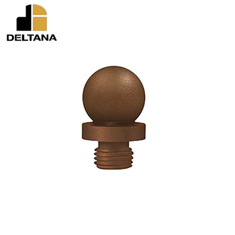Deltana - Ball Tip Finial - Distressed - Solid Brass - US10BR Deltana - Ball Tip Finial - Distressed - Solid Brass - US10BR