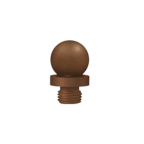 Deltana - Ball Tip Finial - Distressed - Solid Brass - US10BR Deltana - Ball Tip Finial - Distressed - Solid Brass - US10BR