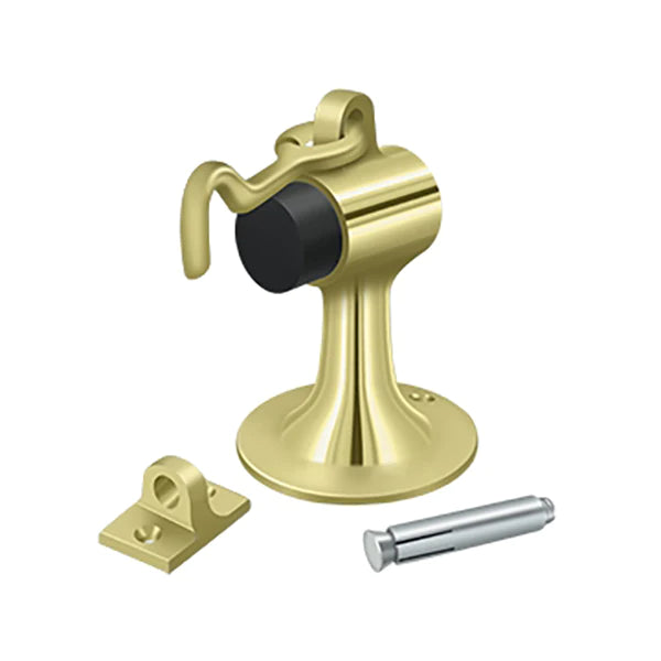Deltana - Cement Floor Mount Bumper w/ Holder - Solid Brass - Optional Finish