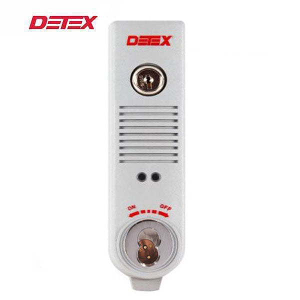 Detex - EAX-500 - Exit Alarm - Interchangeable Core - 7 Pin - 9VDC - Gray - UHS Hardware Detex - EAX-500 - Exit Alarm - Interchangeable Core - 7 Pin - 9VDC - Gray - UHS Hardware