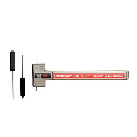 Detex - DTX-ECL-230X-TB - Exit Control Lock - 2 Point Alarmed Dead Bolt - Battery Alarmed - 9VDC - UHS Hardware Detex - DTX-ECL-230X-TB - Exit Control Lock - 2 Point Alarmed Dead Bolt - Battery Alarmed - 9VDC - UHS Hardware