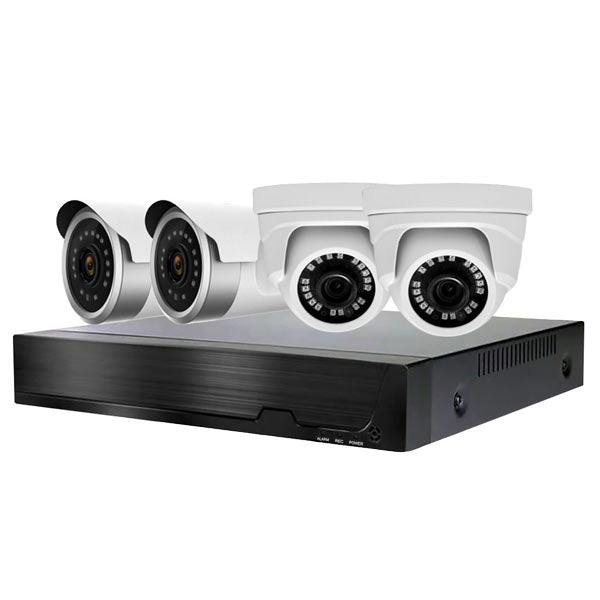Devision / HDCVI DVR Kit / 4 Channels / 5MN XVR / 2 x 4MP Eyeball Cameras + 2 x 4MP Bullet Cameras w/ 4mm Lens / DVA-XD2504-4440 - UHS Hardware Devision / HDCVI DVR Kit / 4 Channels / 5MN XVR / 2 x 4MP Eyeball Cameras + 2 x 4MP Bullet Cameras w/ 4mm Lens / DVA-XD2504-4440 - UHS Hardware