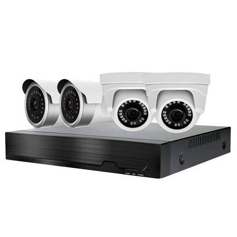 Devision / HDCVI DVR Kit / 4 Channels / 5MN XVR / 2 x 4MP Eyeball Cameras + 2 x 4MP Bullet Cameras w/ 4mm Lens / DVA-XD2504-4440 - UHS Hardware Devision / HDCVI DVR Kit / 4 Channels / 5MN XVR / 2 x 4MP Eyeball Cameras + 2 x 4MP Bullet Cameras w/ 4mm Lens / DVA-XD2504-4440 - UHS Hardware