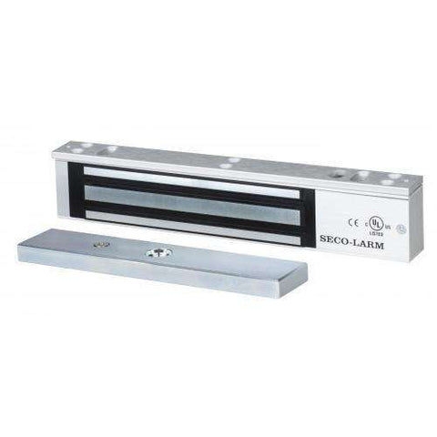 Seco-Larm - Single Door - Maglock - 600 lb Holding Force - Bond Sensor - Status LED w/ Mounting Accessories - CE listed - UHS Hardware Seco-Larm - Single Door - Maglock - 600 lb Holding Force - Bond Sensor - Status LED w/ Mounting Accessories - CE listed - UHS Hardware