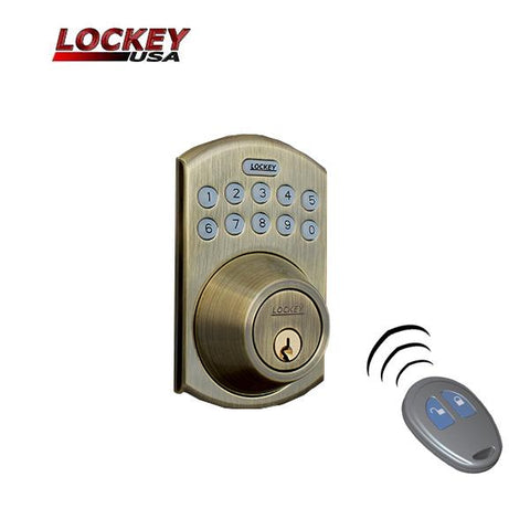 Lockey - E915 - Electronic Keypad Deadbolt Lock - UHS Hardware Lockey - E915 - Electronic Keypad Deadbolt Lock - UHS Hardware