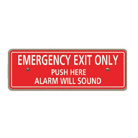 Detex - Replacement "Emergency Exit Only" Plate for ECL-230D Exit Device - UHS Hardware Detex - Replacement "Emergency Exit Only" Plate for ECL-230D Exit Device - UHS Hardware