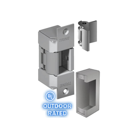 Trine - 400CMRP - ANSI Electric Strike Outdoor Gate Solution - Stainless Steel - Right Handed - Grade 1 - UHS Hardware Trine - 400CMRP - ANSI Electric Strike Outdoor Gate Solution - Stainless Steel - Right Handed - Grade 1 - UHS Hardware