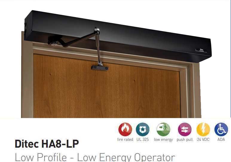 Ditec - HA8-LP - Low Profile Swing Door Operator - PULL Arm - Left Hand - Antique Bronze (39" to 51") For Single Doors - UHS Hardware Ditec - HA8-LP - Low Profile Swing Door Operator - PULL Arm - Left Hand - Antique Bronze (39" to 51") For Single Doors - UHS Hardware