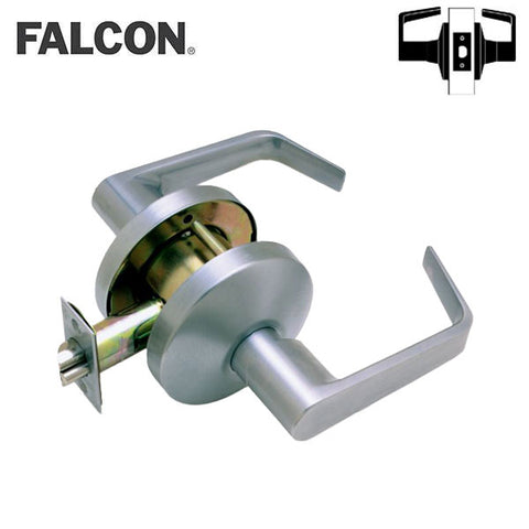 Falcon - B101S - Cylindrical Leverset - Dane - Passage - 2 3/4" Backset - Satin Chrome - Grade 2 - UHS Hardware Falcon - B101S - Cylindrical Leverset - Dane - Passage - 2 3/4" Backset - Satin Chrome - Grade 2 - UHS Hardware