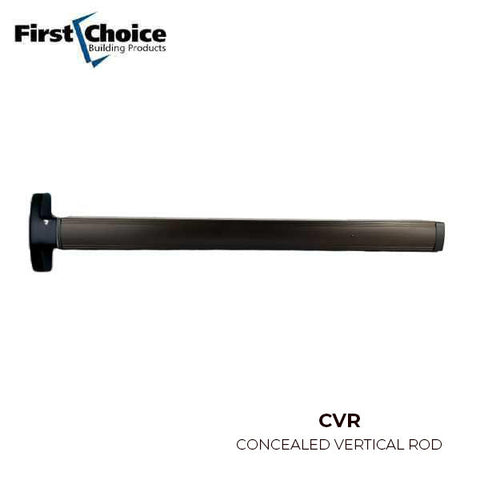 First Choice - 3690 - Concealed Vertical Rod Exit - 36" - Exit Only - No Trim - Aluminum/Dark Bronze/Black Anodized Finish - Grade 1 - UHS Hardware First Choice - 3690 - Concealed Vertical Rod Exit - 36" - Exit Only - No Trim - Aluminum/Dark Bronze/Black Anodized Finish - Grade 1 - UHS Hardware