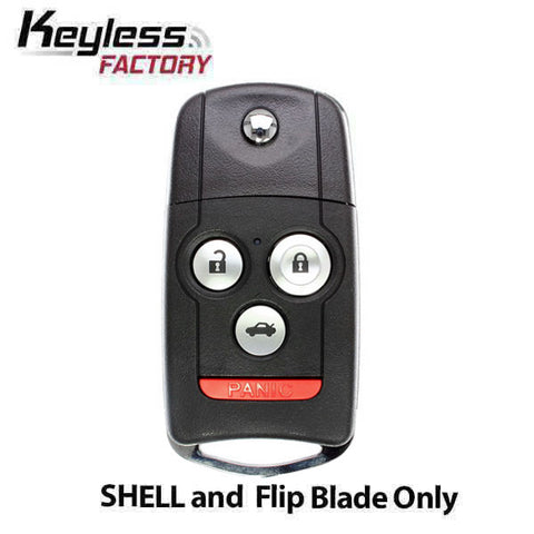 2007-2014 Acura / 4-Button Flip Key SHELL for MLBHLIK-1T and OUCG8D-439H-A 2007-2014 Acura / 4-Button Flip Key SHELL for MLBHLIK-1T and OUCG8D-439H-A