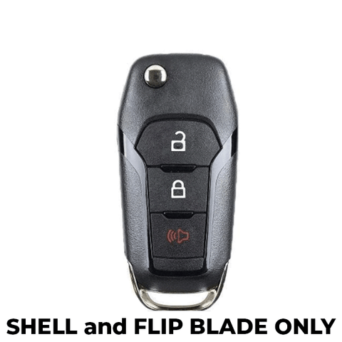 2014-2017 Ford F-Series Flip Key SHELL for N5F-A08TAA (AFTERMARKET) - UHS Hardware 2014-2017 Ford F-Series Flip Key SHELL for N5F-A08TAA (AFTERMARKET) - UHS Hardware