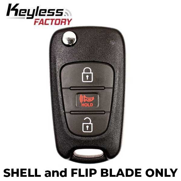 2012-2013 Kia Rio / 3-Button Flip Key SHELL KK10 HS / PN: 95430-1W020 TQ8-RKE-3F02 (AFTERMARKET) - UHS Hardware 2012-2013 Kia Rio / 3-Button Flip Key SHELL KK10 HS / PN: 95430-1W020 TQ8-RKE-3F02 (AFTERMARKET) - UHS Hardware