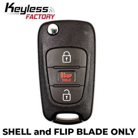 2012-2013 Kia Rio / 3-Button Flip Key SHELL KK10 HS / PN: 95430-1W020 TQ8-RKE-3F02 (AFTERMARKET) - UHS Hardware 2012-2013 Kia Rio / 3-Button Flip Key SHELL KK10 HS / PN: 95430-1W020 TQ8-RKE-3F02 (AFTERMARKET) - UHS Hardware