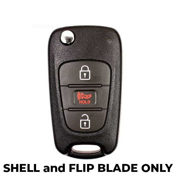 2012-2013 Kia Rio / 3-Button Flip Key SHELL KK10 HS / PN: 95430-1W020 TQ8-RKE-3F02 (AFTERMARKET) - UHS Hardware 2012-2013 Kia Rio / 3-Button Flip Key SHELL KK10 HS / PN: 95430-1W020 TQ8-RKE-3F02 (AFTERMARKET) - UHS Hardware