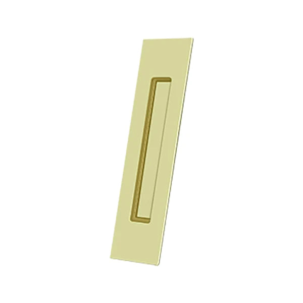 Deltana - Flush Pull - Rectangular - Heavy Duty - 10" x 2-1/4" x 1/2" - Solid Brass - Optional Finish