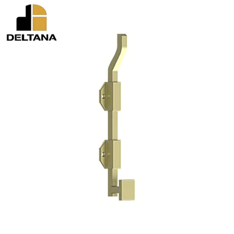 Deltana - 10" Modern Offset Surface Bolt - Heavy Duty - Solid Brass - Optional Finish Deltana - 10" Modern Offset Surface Bolt - Heavy Duty - Solid Brass - Optional Finish