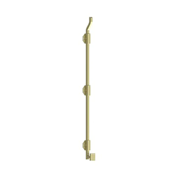 Deltana - 26" Modern Offset Surface Bolt - Heavy Duty - Solid Brass - Optional Finish