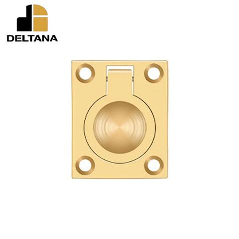 Deltana - Flush Ring Pull - 1-3/4" x 1-3/8" - Optional Finish Deltana - Flush Ring Pull - 1-3/4" x 1-3/8" - Optional Finish