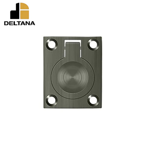 Deltana - Flush Ring Pull - 1-3/4" x 1-3/8" - Optional Finish Deltana - Flush Ring Pull - 1-3/4" x 1-3/8" - Optional Finish