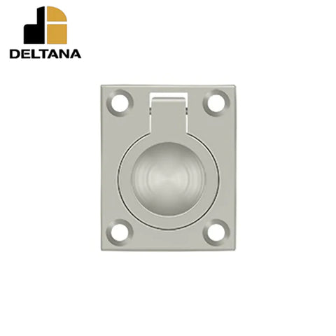 Deltana - Flush Ring Pull - 1-3/4" x 1-3/8" - Optional Finish Deltana - Flush Ring Pull - 1-3/4" x 1-3/8" - Optional Finish