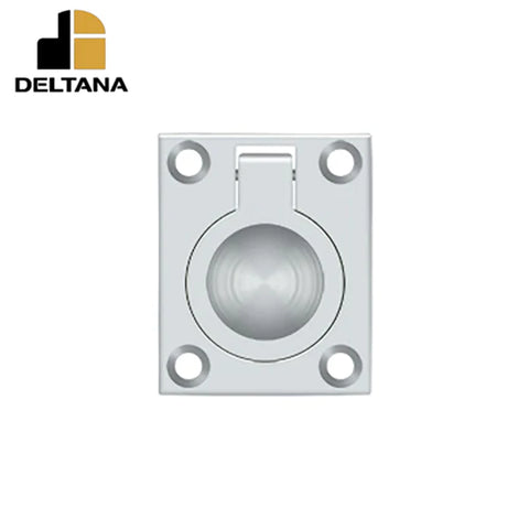Deltana - Flush Ring Pull - 1-3/4" x 1-3/8" - Optional Finish Deltana - Flush Ring Pull - 1-3/4" x 1-3/8" - Optional Finish