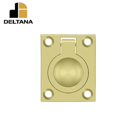 Deltana - Flush Ring Pull - 1-3/4" x 1-3/8" - Optional Finish Deltana - Flush Ring Pull - 1-3/4" x 1-3/8" - Optional Finish