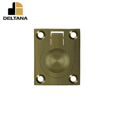 Deltana - Flush Ring Pull - 1-3/4" x 1-3/8" - Optional Finish Deltana - Flush Ring Pull - 1-3/4" x 1-3/8" - Optional Finish