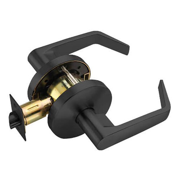 Falcon - W101S - Cylindrical Leverset - Dane Lever - Passage - 2 3/4" Backset - Flat Black - Grade 2 - UHS Hardware