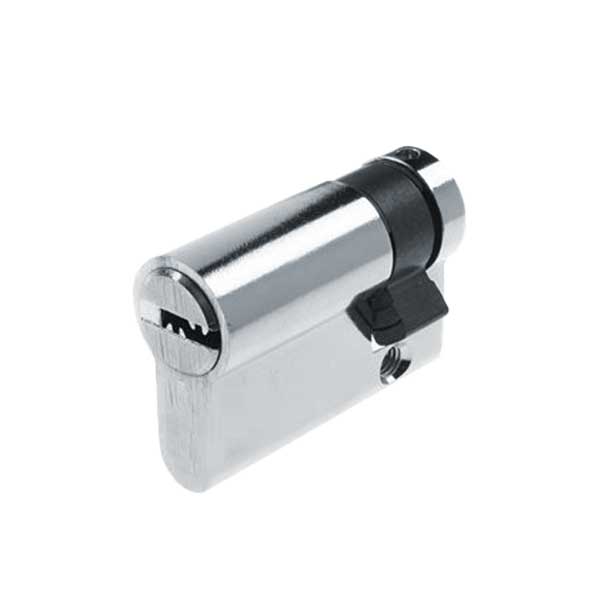 GAAB - I292-04- Profile Cylinder - Single Sided - Satin Chrome - (High Security) (46mm) - UHS Hardware GAAB - I292-04- Profile Cylinder - Single Sided - Satin Chrome - (High Security) (46mm) - UHS Hardware