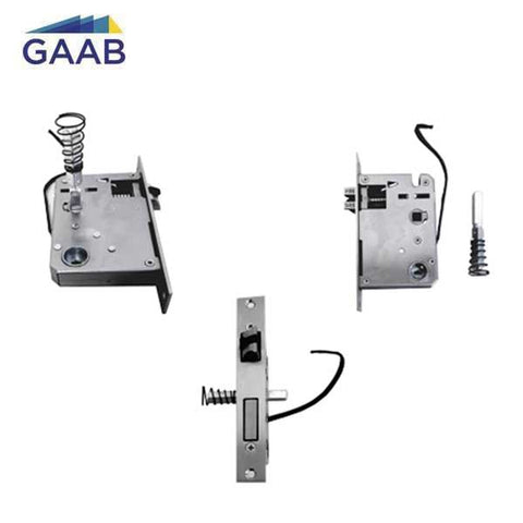 GAAB - Electronic Keyless Smart Door Mortise Lock - Bluetooth / Fingerprint - APP Management - Black - Entrance - UHS Hardware GAAB - Electronic Keyless Smart Door Mortise Lock - Bluetooth / Fingerprint - APP Management - Black - Entrance - UHS Hardware