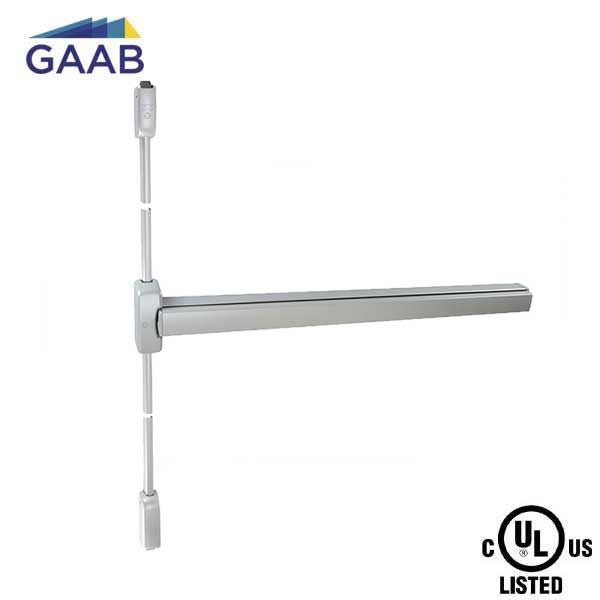GAAB - T392-04 - Vertial Rod Exit Device - Modular and Reversible - Up to 36" Doors - Satin Chrome - UHS Hardware GAAB - T392-04 - Vertial Rod Exit Device - Modular and Reversible - Up to 36" Doors - Satin Chrome - UHS Hardware