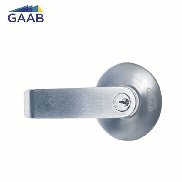 GAAB - T840M14 - Exit Device Trim Lever - Stainless Steel - Classroom - Grade 1 - UHS Hardware GAAB - T840M14 - Exit Device Trim Lever - Stainless Steel - Classroom - Grade 1 - UHS Hardware