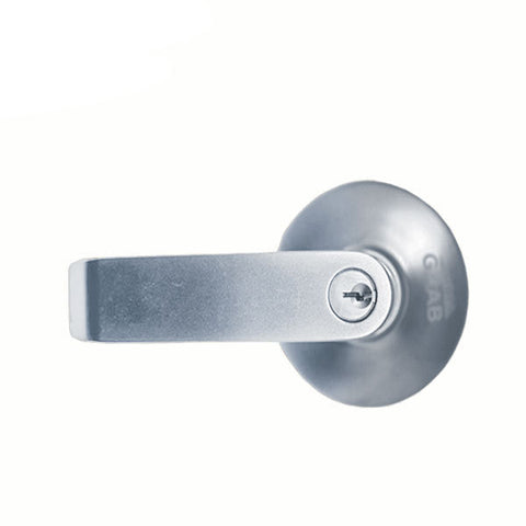 GAAB - T840M14 - Exit Device Trim Lever - Stainless Steel - Classroom - Grade 1 - UHS Hardware GAAB - T840M14 - Exit Device Trim Lever - Stainless Steel - Classroom - Grade 1 - UHS Hardware