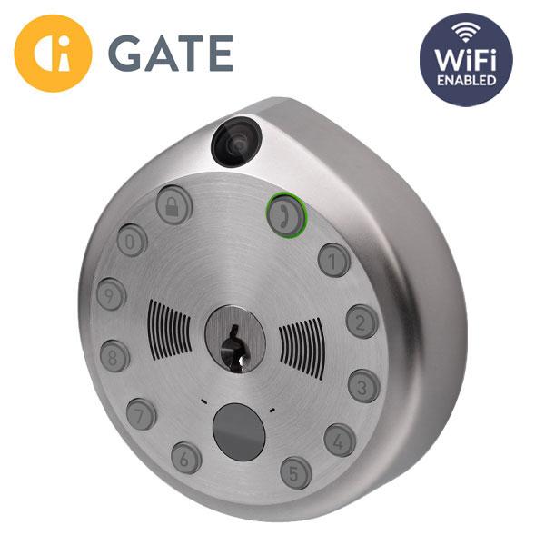WiFi All-In-One Camera Deadbolt - w/ Multiple Functions - SC1 - Satin Nickel (GATE) - UHS Hardware WiFi All-In-One Camera Deadbolt - w/ Multiple Functions - SC1 - Satin Nickel (GATE) - UHS Hardware