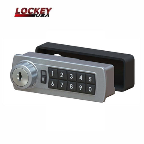 Lockey - GE370- Gemini Electronic Keypad - Combination Cabinet Lock - Silver - Left - UHS Hardware Lockey - GE370- Gemini Electronic Keypad - Combination Cabinet Lock - Silver - Left - UHS Hardware