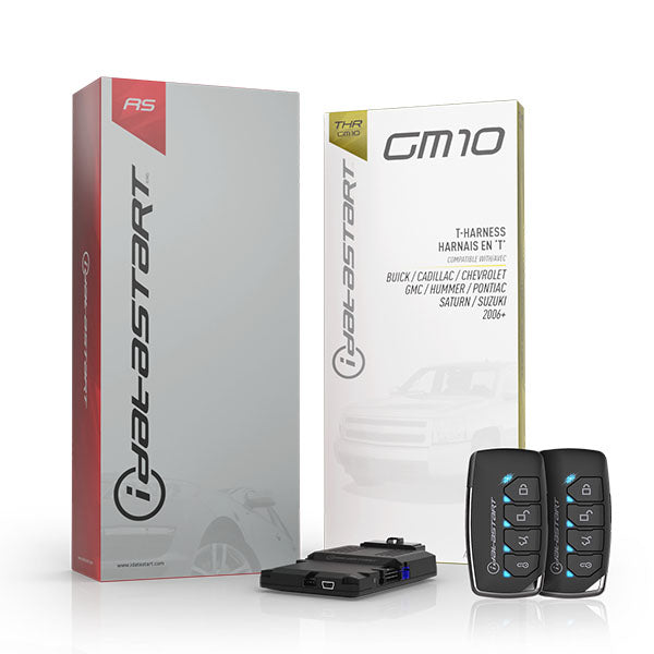 Firstech - iDatastart - GM - HC1151A / HC2352AC - 5 Button Remote - Optional 1-Way / 2-Way - Keyless Remote Start System Kit - Up to 3000ft - GM10 T-Harness (PREORDER) - UHS Hardware